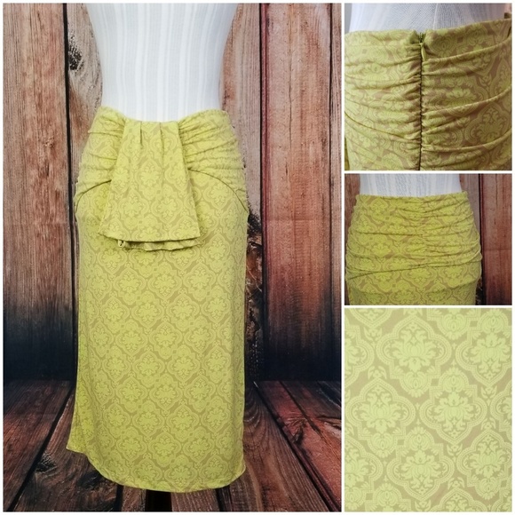 ANTONIO MELANI Dresses & Skirts - Antonio Melani Dani Mock Tie Skirt Lime Sand.